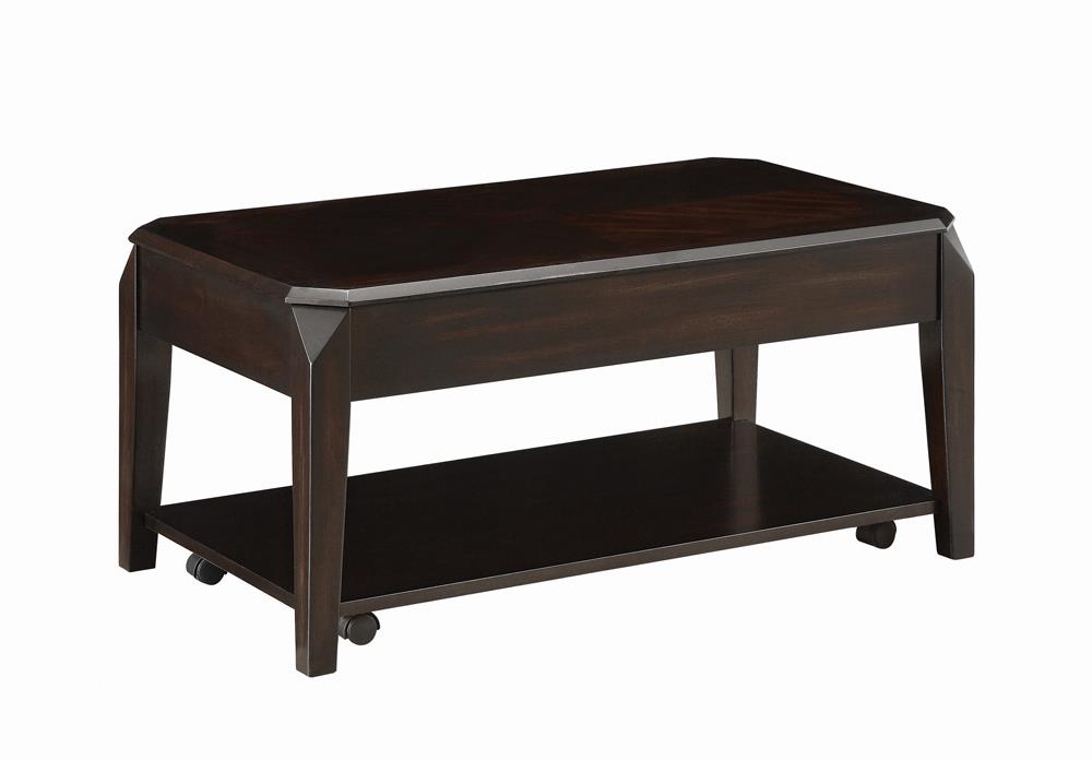 Baylor Lift Top Coffee Table with Hidden Storage Walnut - Premium Coffee Table from Coaster Z2 Standard - Just $258! Shop now at Furniture Wholesale Plus  We are the best furniture store in Nashville, Hendersonville, Goodlettsville, Madison, Antioch, Mount Juliet, Lebanon, Gallatin, Springfield, Murfreesboro, Franklin, Brentwood