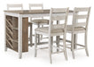 Skempton - Rectangular Counter Table With Storage - White – Counter Tables by Signature Design by Ashley® at Furniture Wholesale Plus , Nashville furniture store