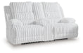 Rhines Falls - Double Reclining Power Loveseat With Console - Alloy – Reclining Loveseats by Signature Design by Ashley® at Furniture Wholesale Plus , Nashville furniture store