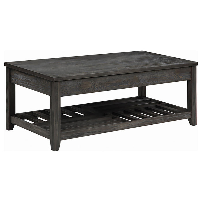 Cliffview Lift Top Coffee Table with Storage Cavities Grey - Premium Coffee Table from Coaster Z2 Standard - Just $318! Shop now at Furniture Wholesale Plus  We are the best furniture store in Nashville, Hendersonville, Goodlettsville, Madison, Antioch, Mount Juliet, Lebanon, Gallatin, Springfield, Murfreesboro, Franklin, Brentwood