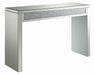 Gillian Rectangular Sofa Table Silver and Clear Mirror - Premium Sofa Table from Coaster Z2 Standard - Just $438! Shop now at Furniture Wholesale Plus  We are the best furniture store in Nashville, Hendersonville, Goodlettsville, Madison, Antioch, Mount Juliet, Lebanon, Gallatin, Springfield, Murfreesboro, Franklin, Brentwood