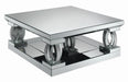 Amalia Square Coffee Table with Lower Shelf Clear Mirror - Premium Coffee Table from Coaster Z2 Standard - Just $838! Shop now at Furniture Wholesale Plus  We are the best furniture store in Nashville, Hendersonville, Goodlettsville, Madison, Antioch, Mount Juliet, Lebanon, Gallatin, Springfield, Murfreesboro, Franklin, Brentwood