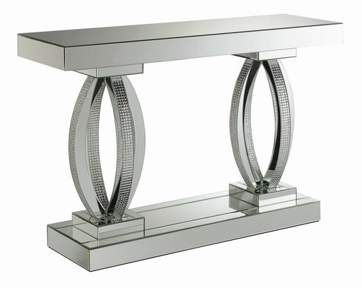 Amalia Rectangular Sofa Table with Shelf Clear Mirror - Premium Sofa Table from Coaster Z2 Standard - Just $690! Shop now at Furniture Wholesale Plus  We are the best furniture store in Nashville, Hendersonville, Goodlettsville, Madison, Antioch, Mount Juliet, Lebanon, Gallatin, Springfield, Murfreesboro, Franklin, Brentwood