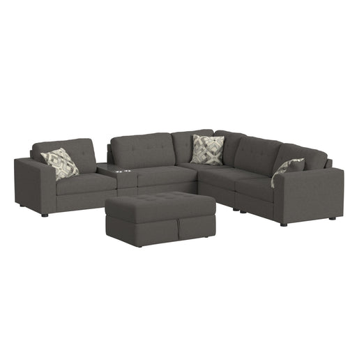 Options One - Living Room Set Sectional – 2 Piece Living Room Sets by Elements International at Furniture Wholesale Plus , Nashville furniture store