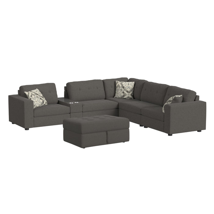 Options One - Living Room Set Sectional – 2 Piece Living Room Sets by Elements International at Furniture Wholesale Plus , Nashville furniture store