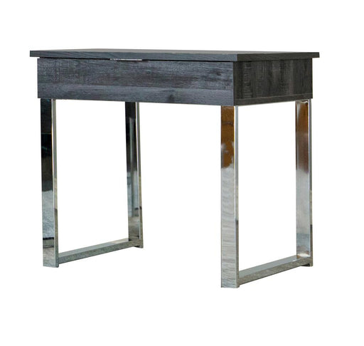 Baines Square 1-drawer End Table Dark Charcoal and Chrome - Premium End Table from Coaster Z2 Standard - Just $130! Shop now at Furniture Wholesale Plus  We are the best furniture store in Nashville, Hendersonville, Goodlettsville, Madison, Antioch, Mount Juliet, Lebanon, Gallatin, Springfield, Murfreesboro, Franklin, Brentwood