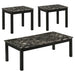 Darius Faux Marble Rectangle 3-piece Occasional Table Set Black - Premium Table Set from Coaster Z2 Standard - Just $218! Shop now at Furniture Wholesale Plus  We are the best furniture store in Nashville, Hendersonville, Goodlettsville, Madison, Antioch, Mount Juliet, Lebanon, Gallatin, Springfield, Murfreesboro, Franklin, Brentwood