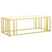 Adri Metal Frame Coffee Table Matte Brass - Premium Coffee Table from Coaster Z2 Standard - Just $258! Shop now at Furniture Wholesale Plus  We are the best furniture store in Nashville, Hendersonville, Goodlettsville, Madison, Antioch, Mount Juliet, Lebanon, Gallatin, Springfield, Murfreesboro, Franklin, Brentwood