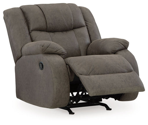 First Base - Gunmetal - Rocker Recliner - Premium Rocker Chairs from Signature Design by Ashley® - Just $488! Shop now at Furniture Wholesale Plus  We are the best furniture store in Nashville, Hendersonville, Goodlettsville, Madison, Antioch, Mount Juliet, Lebanon, Gallatin, Springfield, Murfreesboro, Franklin, Brentwood