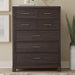 Modern Edge - 5 Drawer Chest - Caffe – Accent Chests by Liberty Furniture at Furniture Wholesale Plus , Nashville furniture store