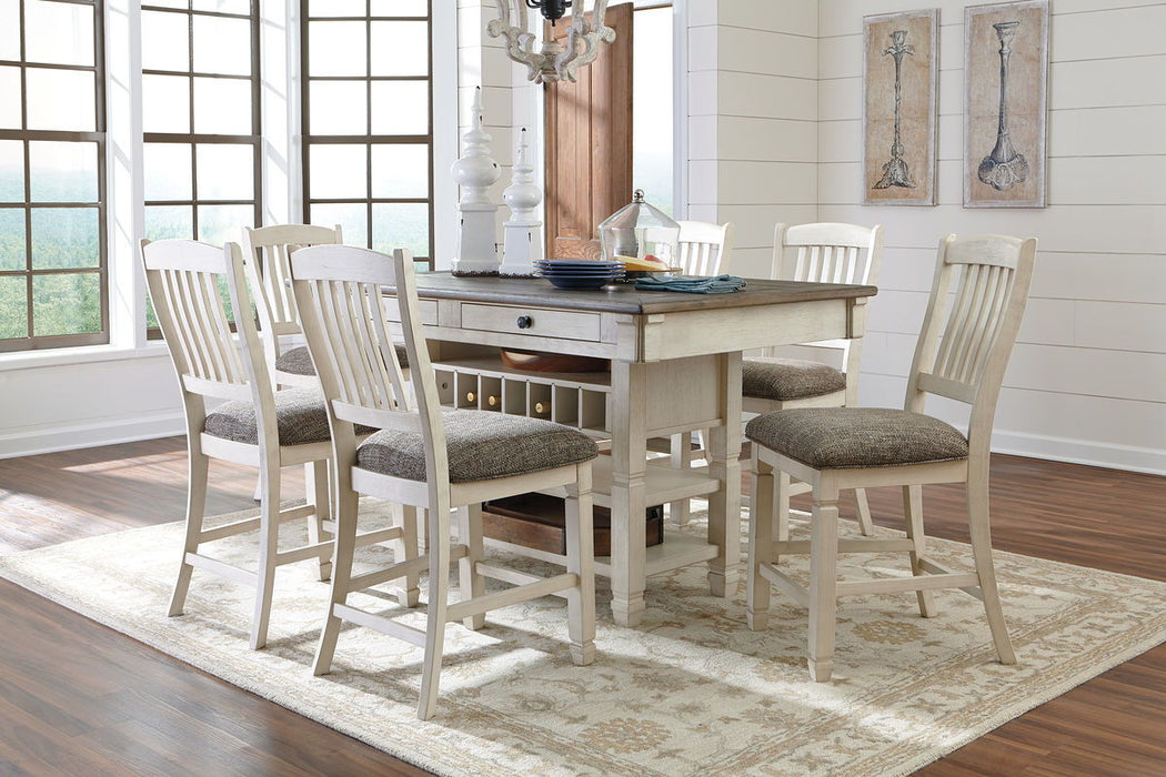 Bolanburg - Rectangular Counter Table Set - Premium 5 Piece Dining Room Sets from Signature Design by Ashley® - Just $1338! Shop now at Furniture Wholesale Plus  We are the best furniture store in Nashville, Hendersonville, Goodlettsville, Madison, Antioch, Mount Juliet, Lebanon, Gallatin, Springfield, Murfreesboro, Franklin, Brentwood