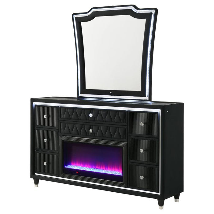 Lorient - 8-Drawer LED Bedroom Flame Box Dresser – Dressers by Coaster Fine Furniture at Furniture Wholesale Plus , Nashville furniture store