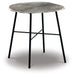Laverford - Round End Table - Chrome / Black – End Tables by Signature Design by Ashley® at Furniture Wholesale Plus , Nashville furniture store