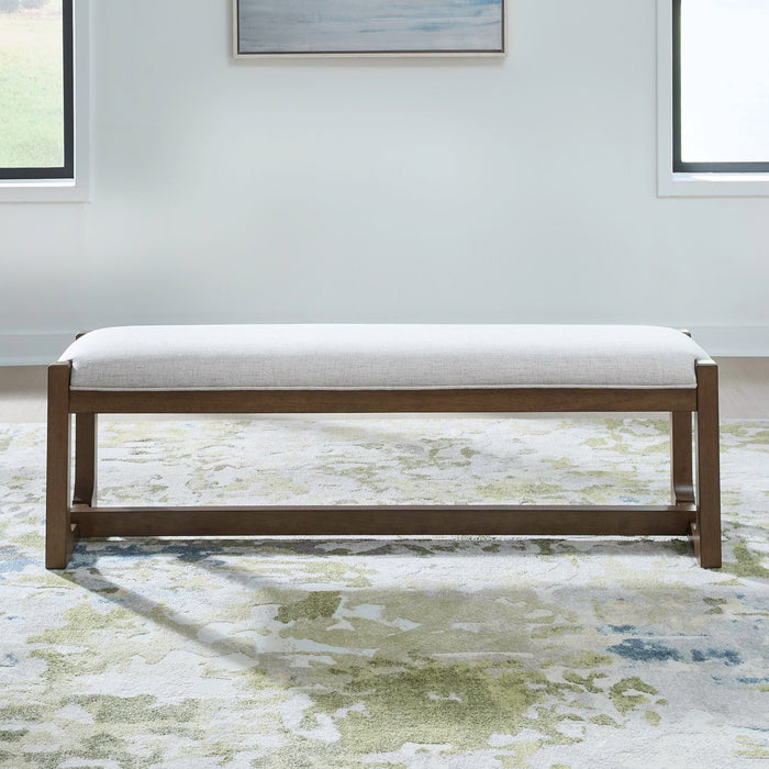 Harmony - Dining Bench - Brownstone – Upholstered Benches by Liberty Furniture at Furniture Wholesale Plus , Nashville furniture store