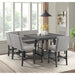Seneca - Square Counter Table With Lazy Susan – Counter Tables by Elements International at Furniture Wholesale Plus , Nashville furniture store
