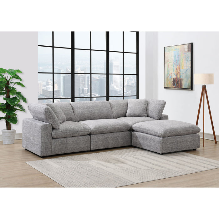 Cloud 9 - Ottoman - Zaftag Dove – Upholstered Ottomans by Elements International at Furniture Wholesale Plus , Nashville furniture store
