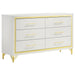 Lucia - 6-Drawer Dresser – Dressers by Coaster Fine Furniture at Furniture Wholesale Plus , Nashville furniture store