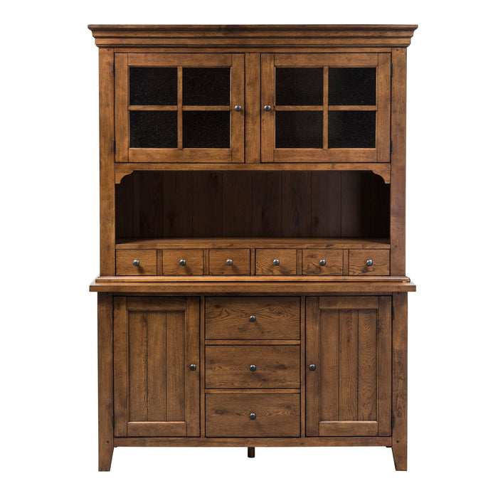 Hearthstone Ridge - Hutch & Buffet - Light Brown – Hutches & Buffets by Liberty Furniture at Furniture Wholesale Plus , Nashville furniture store