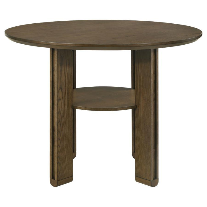 Ottowa - Round Counter Height Dining Table - Brown – Counter Tables by Coaster Fine Furniture at Furniture Wholesale Plus , Nashville furniture store