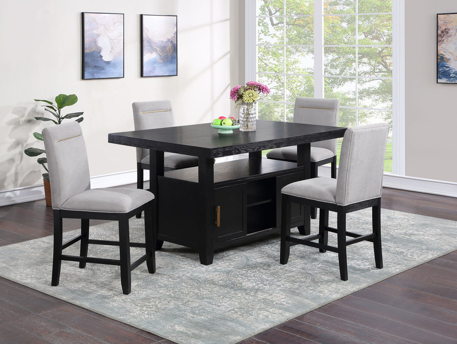 Yves - Counter Height Dining Room Set – 5 Piece Dining Room Sets by Steve Silver Furniture at Furniture Wholesale Plus , Nashville furniture store