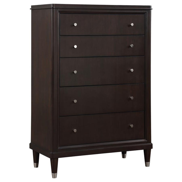 Emberlyn - 5-Drawer Bedroom Chest - Brown – Accent Chests by Coaster Fine Furniture at Furniture Wholesale Plus , Nashville furniture store