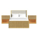 Sylvie - Bedroom Set With Upholstered Bed – 3 Piece Bedroom Sets by Elements International at Furniture Wholesale Plus , Nashville furniture store