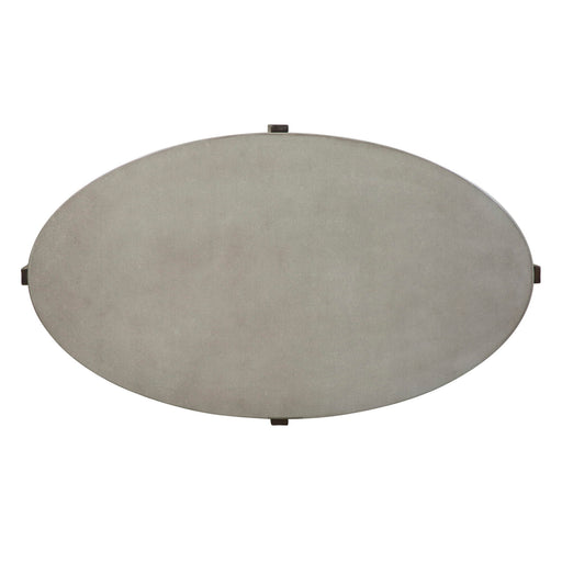 Cascade - Oval Cocktail Table - Wirebrush Rustic Brown – Cocktail Tables by Liberty Furniture at Furniture Wholesale Plus , Nashville furniture store