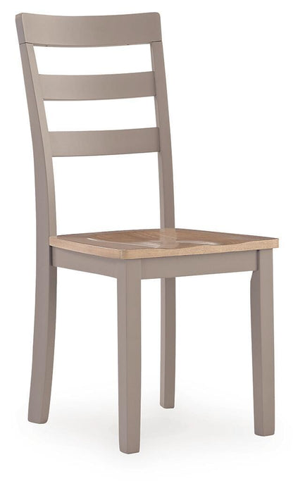 Harperfeld - Dining Room Side Chair (Set of 2) - Natural / Gray – Chair Sets by Signature Design by Ashley® at Furniture Wholesale Plus , Nashville furniture store