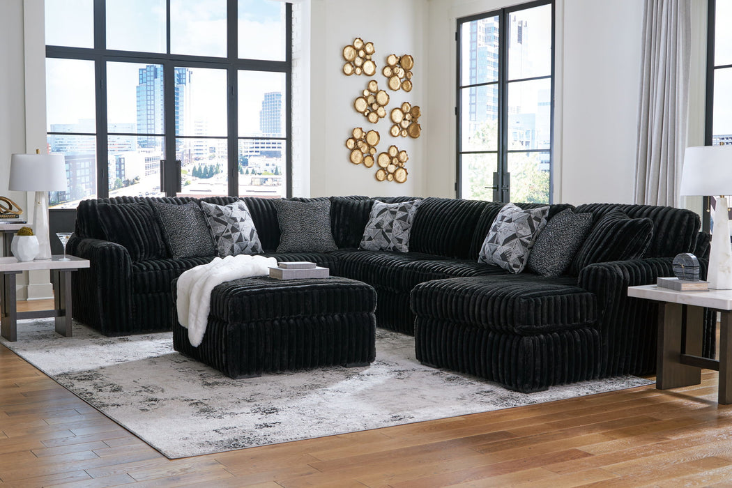 Midnight-Madness - Sectional Set – 4 Piece Living Room Sets by Signature Design by Ashley® at Furniture Wholesale Plus , Nashville furniture store