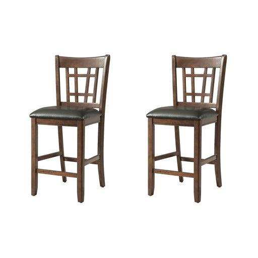 Max - Pub Side Chair (Set of 2) - Walnut – Chair Sets by Elements International at Furniture Wholesale Plus , Nashville furniture store