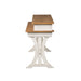Farmhouse Reimagined - Console Bar Table - Antique White / Chestnut Tops – Console Tables by Liberty Furniture at Furniture Wholesale Plus , Nashville furniture store
