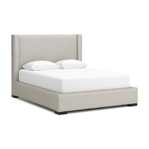 Brozmont - Queen Upholstered Storage Bed - Oatmeal – Storage Beds by Benchcraft® at Furniture Wholesale Plus , Nashville furniture store