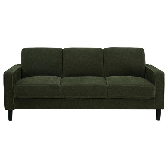 Ruth - Upholstered Track Arm Sofa – Stationary Sofas by Coaster Fine Furniture at Furniture Wholesale Plus , Nashville furniture store