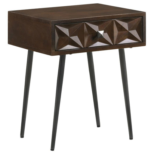 Ezra - 1-Drawer Rectangular Accent Side Table - Premium Side Tables from CoasterEveryday - Just $249! Shop now at Furniture Wholesale Plus  We are the best furniture store in Nashville, Hendersonville, Goodlettsville, Madison, Antioch, Mount Juliet, Lebanon, Gallatin, Springfield, Murfreesboro, Franklin, Brentwood