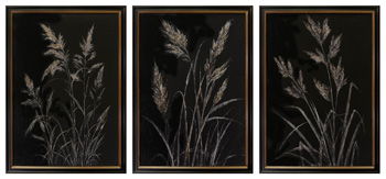Janisburg - Wall Art Set (Set of 3) - Black / White / Brown – Framed Print Sets by Signature Design by Ashley® at Furniture Wholesale Plus , Nashville furniture store