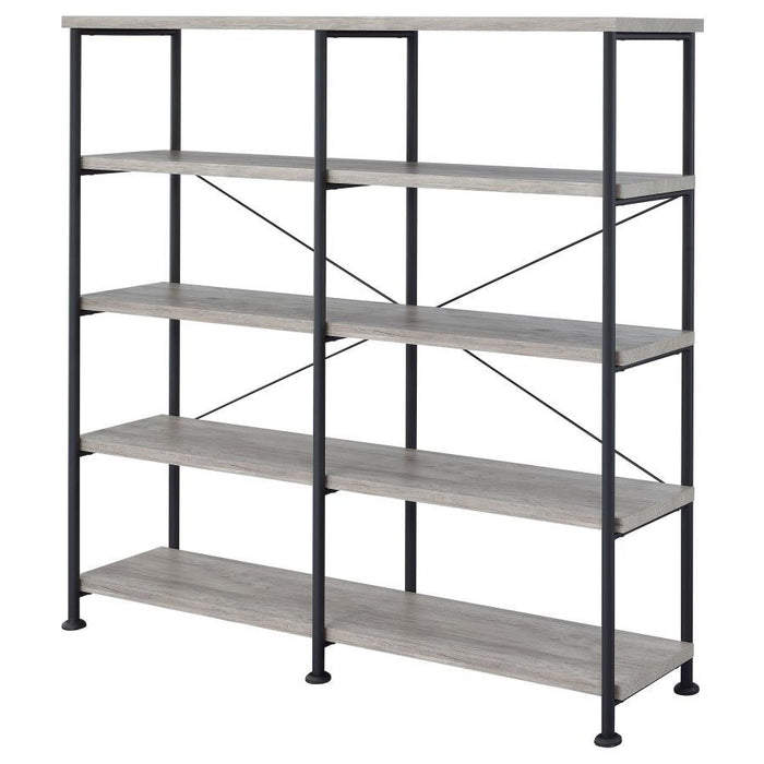 Analiese - 4-Shelf Double Bookshelf - Premium Standard Bookcases from CoasterEveryday - Just $309! Shop now at Furniture Wholesale Plus  We are the best furniture store in Nashville, Hendersonville, Goodlettsville, Madison, Antioch, Mount Juliet, Lebanon, Gallatin, Springfield, Murfreesboro, Franklin, Brentwood