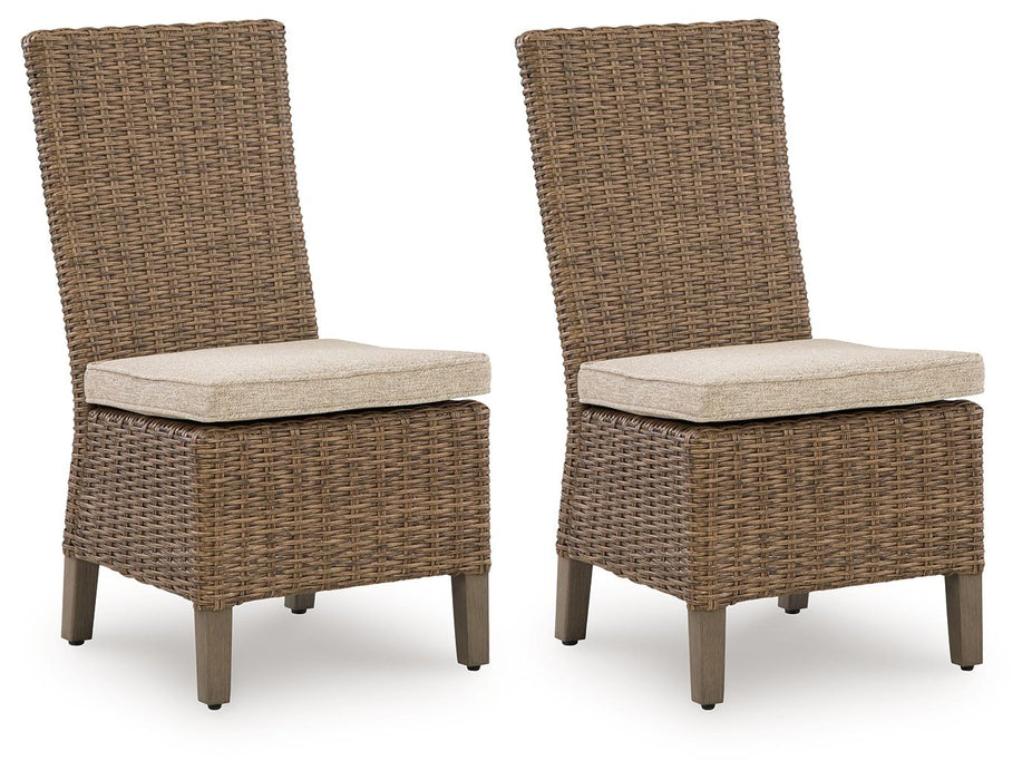 Laguna Heights - Side Chair With Cushion (Set of 2) - Beige – Chair Sets by Signature Design by Ashley® at Furniture Wholesale Plus , Nashville furniture store