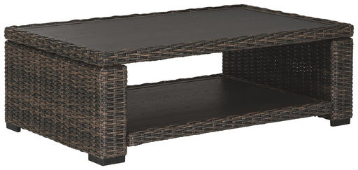 Grasson Lane - Brown - Rectangular Cocktail Table - Premium Coffee Tables from Signature Design by Ashley® - Just $528! Shop now at Furniture Wholesale Plus  We are the best furniture store in Nashville, Hendersonville, Goodlettsville, Madison, Antioch, Mount Juliet, Lebanon, Gallatin, Springfield, Murfreesboro, Franklin, Brentwood