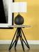 Hadi Round End Table with Hairpin Legs Cement and Gunmetal - Premium End Table from Coaster Z2 Standard - Just $130! Shop now at Furniture Wholesale Plus  We are the best furniture store in Nashville, Hendersonville, Goodlettsville, Madison, Antioch, Mount Juliet, Lebanon, Gallatin, Springfield, Murfreesboro, Franklin, Brentwood