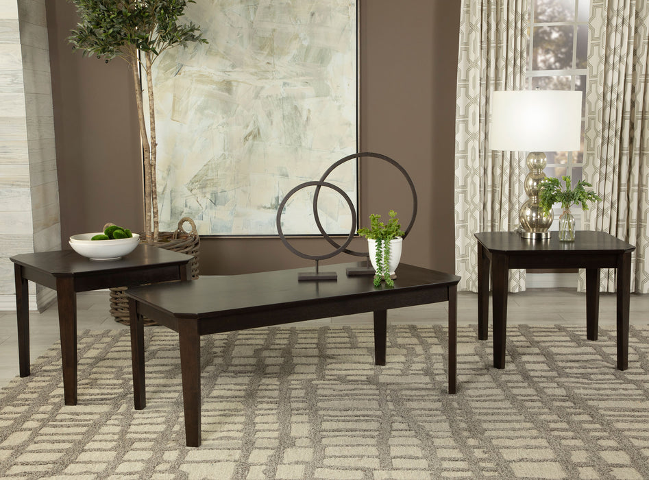 Amaro 3-piece Occasional Set Dark Brown - Premium Table Set from Coaster Z2 Standard - Just $270! Shop now at Furniture Wholesale Plus  We are the best furniture store in Nashville, Hendersonville, Goodlettsville, Madison, Antioch, Mount Juliet, Lebanon, Gallatin, Springfield, Murfreesboro, Franklin, Brentwood