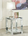 Valentina Square End Table with Glass Top Mirror - Premium End Table from Coaster Z2 Standard - Just $318! Shop now at Furniture Wholesale Plus  We are the best furniture store in Nashville, Hendersonville, Goodlettsville, Madison, Antioch, Mount Juliet, Lebanon, Gallatin, Springfield, Murfreesboro, Franklin, Brentwood