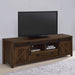 Madra Rectangular TV Console with 2 Sliding Doors - Premium TV Stand from Coaster Z2 Standard - Just $418! Shop now at Furniture Wholesale Plus  We are the best furniture store in Nashville, Hendersonville, Goodlettsville, Madison, Antioch, Mount Juliet, Lebanon, Gallatin, Springfield, Murfreesboro, Franklin, Brentwood