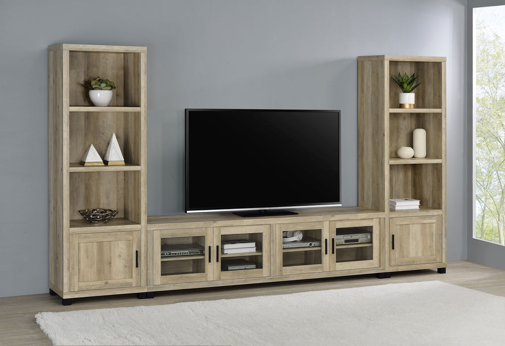 Sachin 3-piece Entertainment Center With 79" TV Stand - Premium Entertainment Center from Coaster Z2 Standard - Just $922! Shop now at Furniture Wholesale Plus  We are the best furniture store in Nashville, Hendersonville, Goodlettsville, Madison, Antioch, Mount Juliet, Lebanon, Gallatin, Springfield, Murfreesboro, Franklin, Brentwood