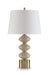 Wardthrone - Poly Table Lamp - Beige / Gold Finish – Table Lamps by Signature Design by Ashley® at Furniture Wholesale Plus , Nashville furniture store