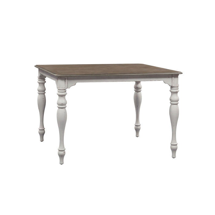 Magnolia Manor - Gathering Leg Table - Antique White – Counter Tables by Liberty Furniture at Furniture Wholesale Plus , Nashville furniture store
