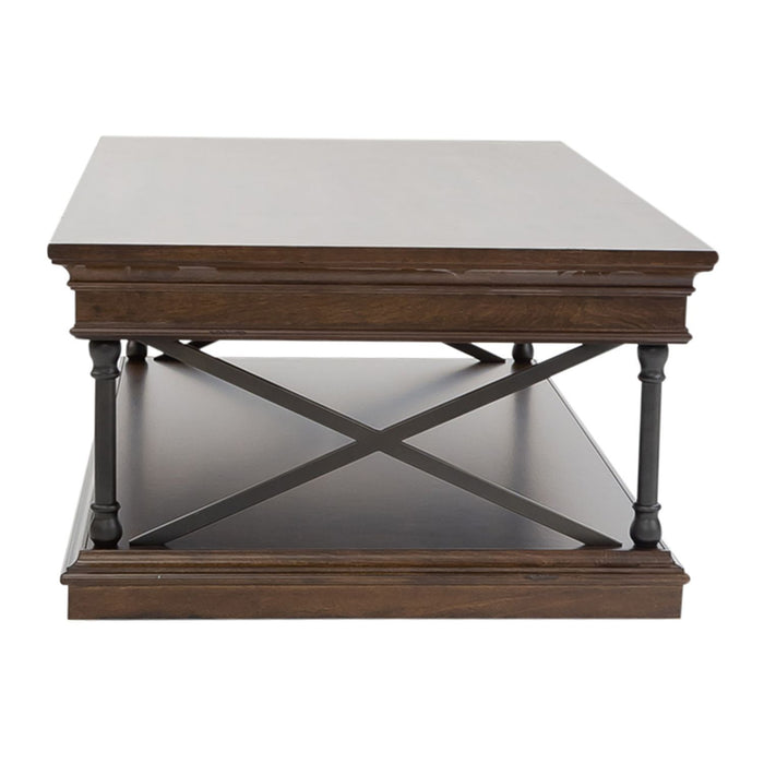 Tribeca - Rectangular Cocktail Table - Cordovian Brown – Cocktail Tables by Liberty Furniture at Furniture Wholesale Plus , Nashville furniture store
