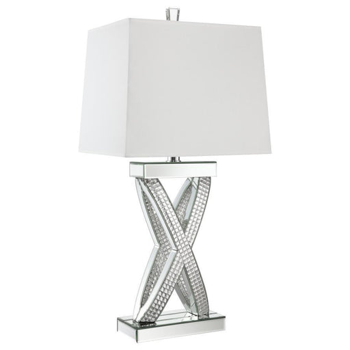 Dominick - Tapered Mirrored Acrylic Table Lamp - Silver - Premium Table Lamps from CoasterElevations - Just $229! Shop now at Furniture Wholesale Plus  We are the best furniture store in Nashville, Hendersonville, Goodlettsville, Madison, Antioch, Mount Juliet, Lebanon, Gallatin, Springfield, Murfreesboro, Franklin, Brentwood