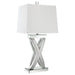 Dominick - Tapered Mirrored Acrylic Table Lamp - Silver – Table Lamps by CoasterElevations at Furniture Wholesale Plus , Nashville furniture store
