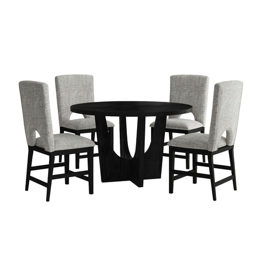 Oregon - 5 Piece Counter Height Dining Set (Round Counter Table And Four Chairs) – 5 Piece Dining Room Sets by Elements International at Furniture Wholesale Plus , Nashville furniture store