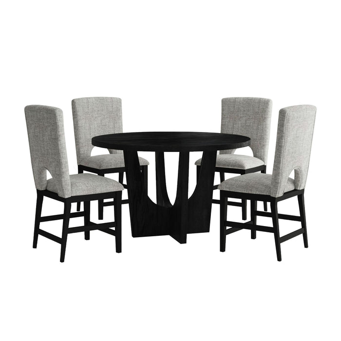 Oregon - 5 Piece Counter Height Dining Set (Round Counter Table And Four Chairs) – 5 Piece Dining Room Sets by Elements International at Furniture Wholesale Plus , Nashville furniture store